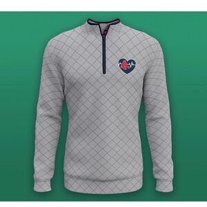 Red Sox Healthcare Appreciation  Quilted Quarter Zip Pullover Size Small Unisex